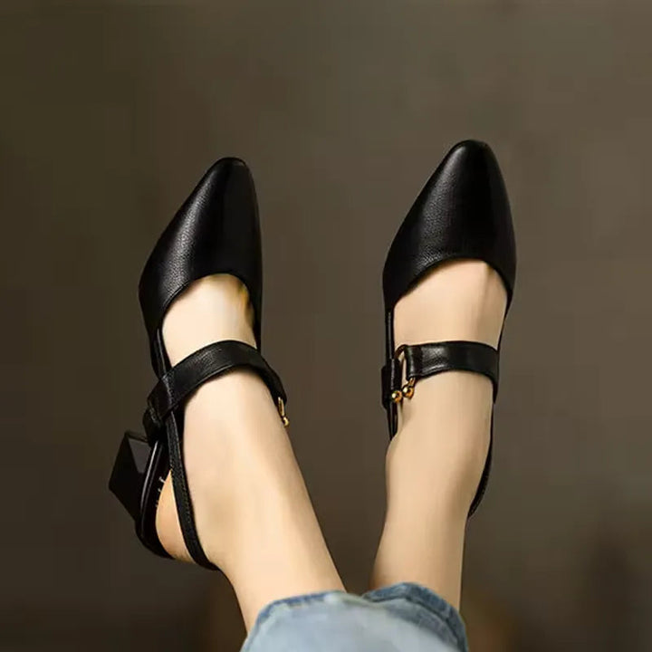 Women's Wedding Shoes Pointed Toe Block Heel | Slingback