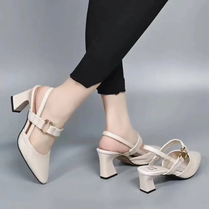 Women's Wedding Shoes Pointed Toe Block Heel | Slingback