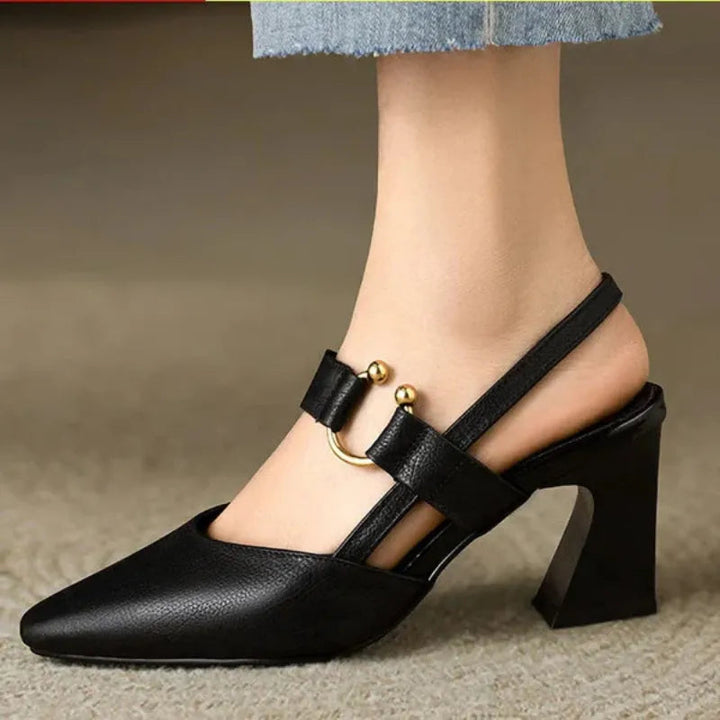 Women's Wedding Shoes Pointed Toe Block Heel | Slingback