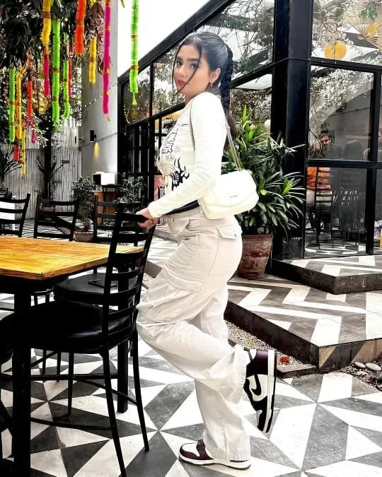 Women's Wide Leg Cargo Pants | Baggy Fit