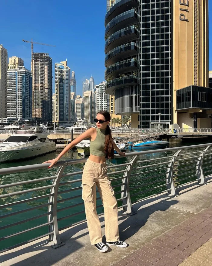 Women's Wide Leg Cargo Pants | Baggy Fit