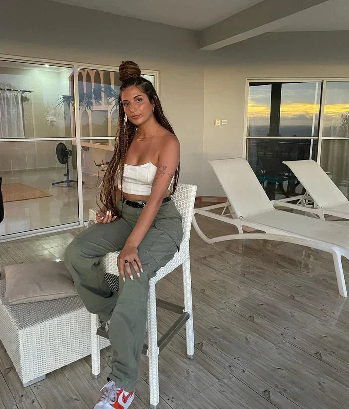 Women's Wide Leg Cargo Pants | Baggy Fit