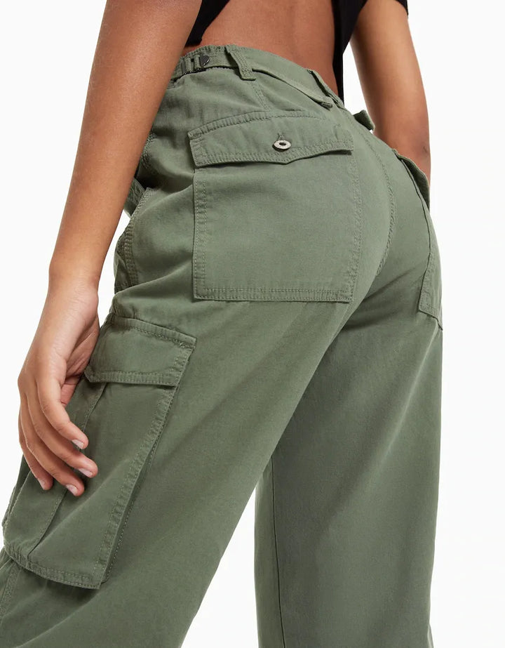 Women's Wide Leg Cargo Pants | Baggy Fit