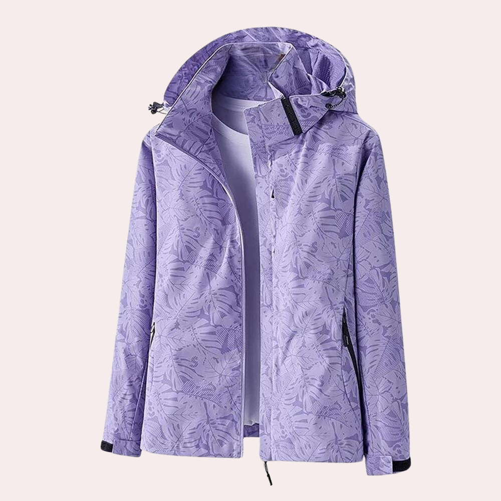 Women's Windbreaker Jacket Printed | Detachable Hood