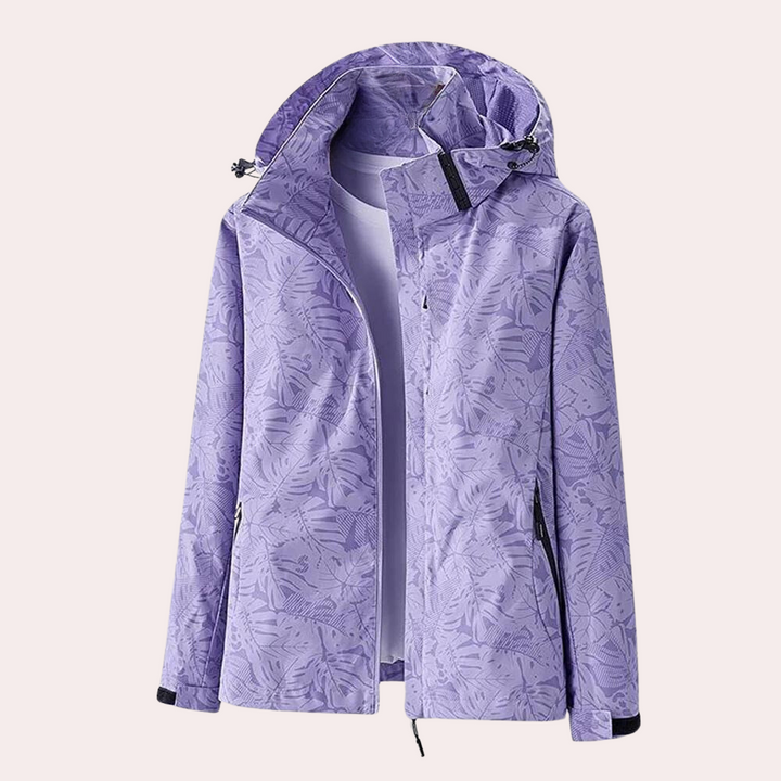Women's Windbreaker Jacket Printed | Detachable Hood