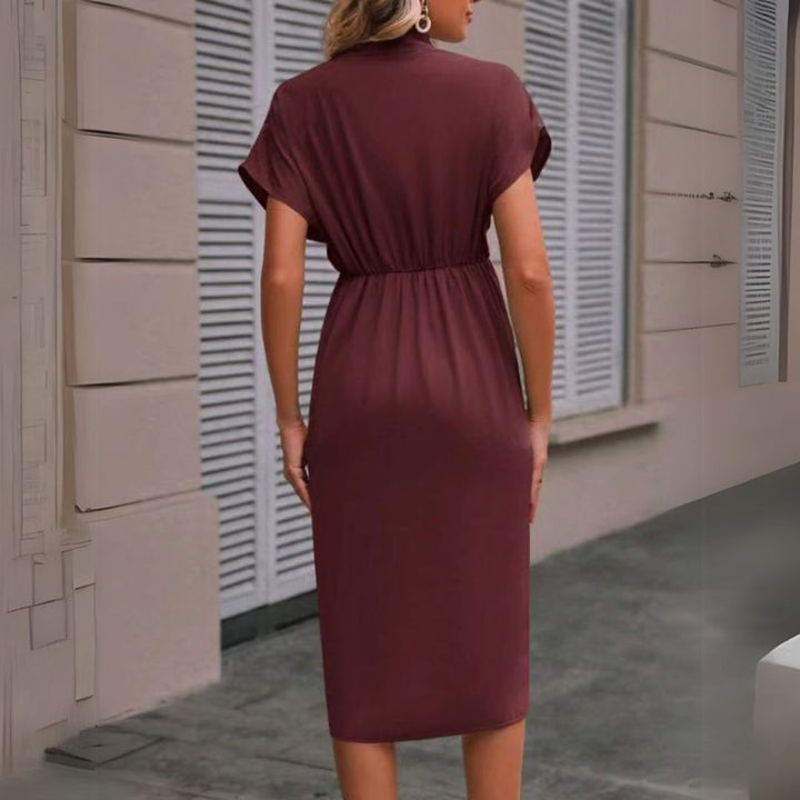 Women's Work Dress V-neck Midi | Workwear