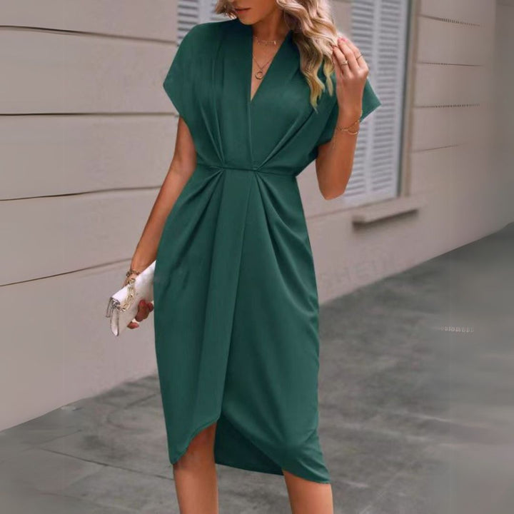 Women's Work Dress V-neck Midi | Workwear