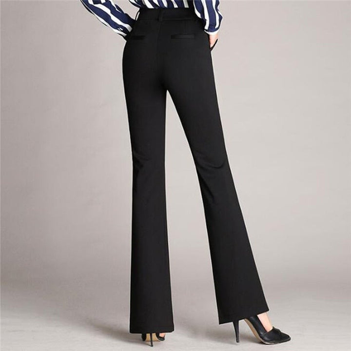 Women's Work Pants Flared High Waist | Office