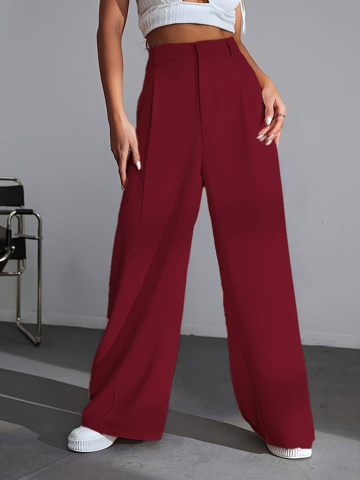 Women's Work Pants Wide Leg | High Waist