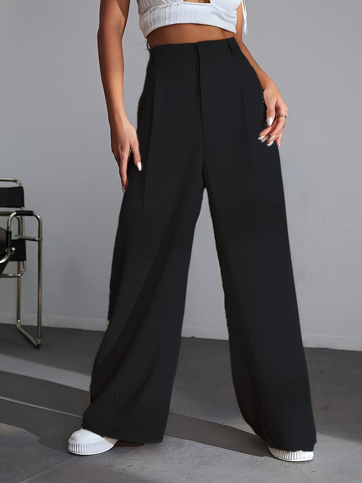 Women's Work Pants Wide Leg | High Waist