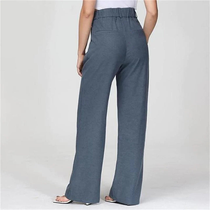 Women's Work Pants Wide Leg Tailored | High-Waisted