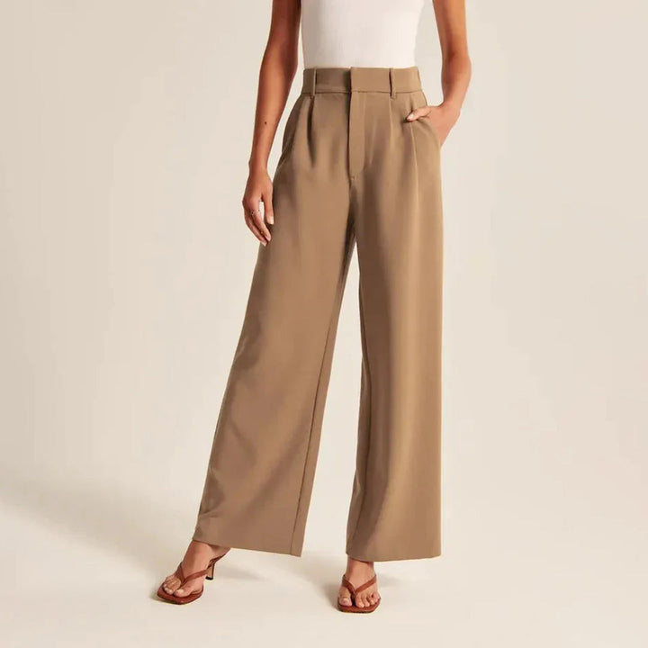 Women's Work Pants Wide Leg Tailored | High-Waisted