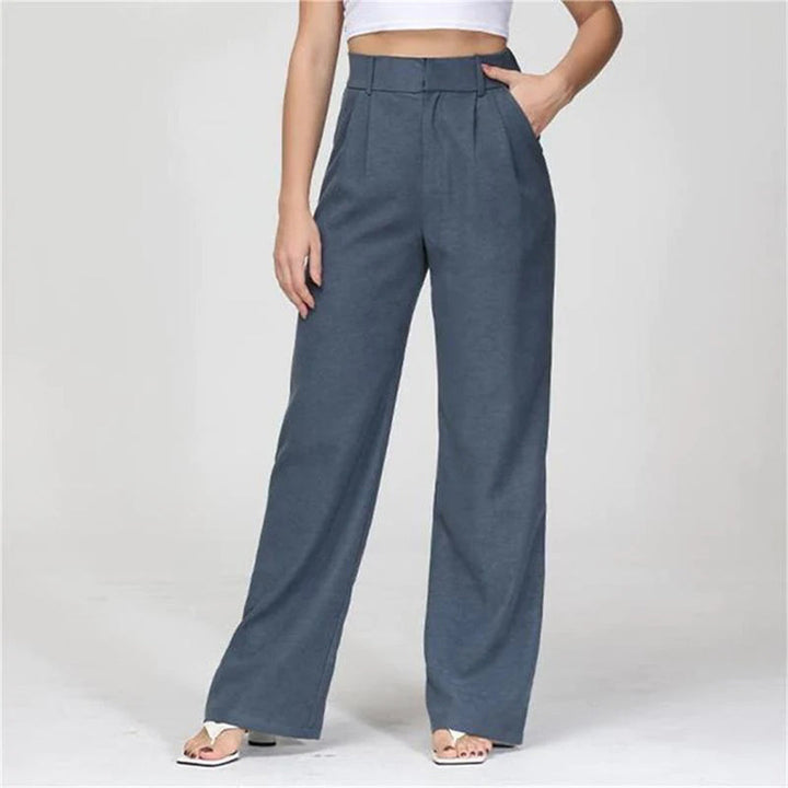 Women's Work Pants Wide Leg Tailored | High-Waisted