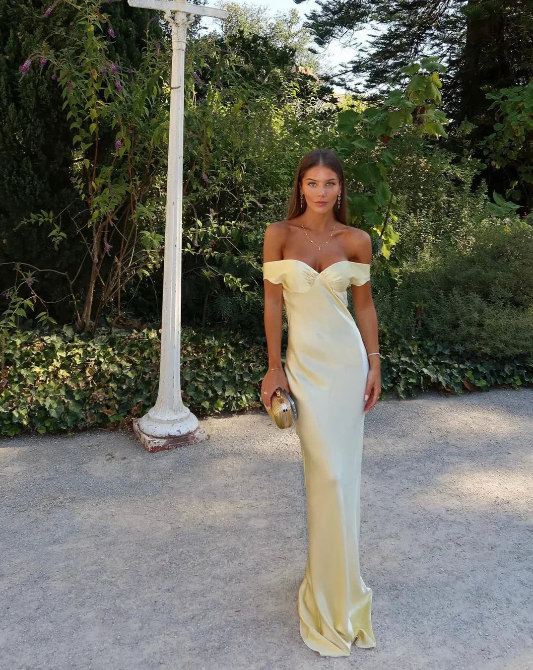 Women’s Yellow Dress Maxi | Evening