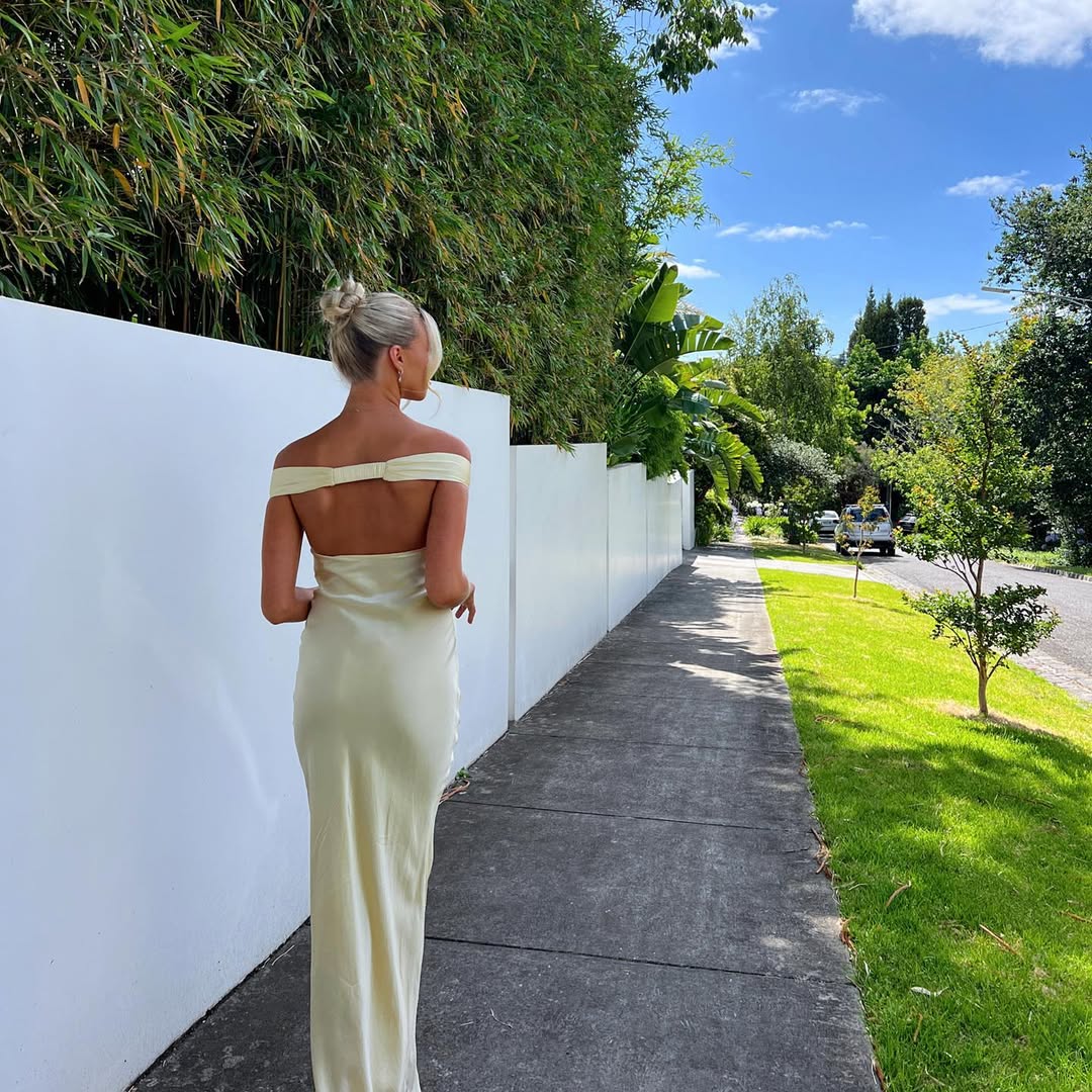 Women’s Yellow Dress Maxi | Evening