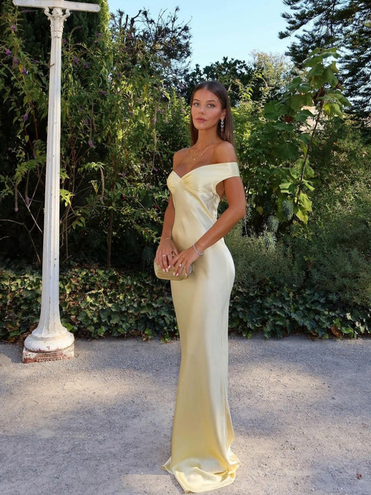 Women’s Yellow Dress Maxi | Evening