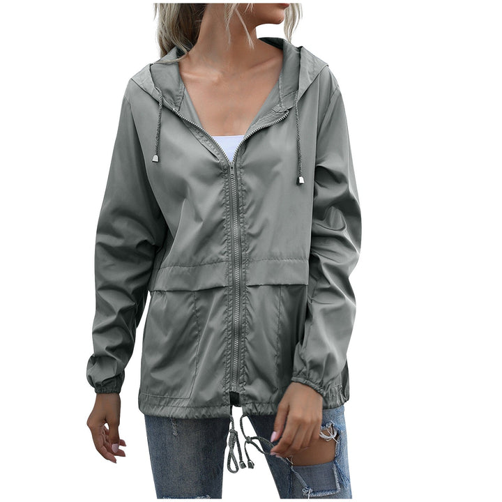 Women's Zip Rain Jacket | Hooded