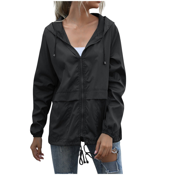 Women's Zip Rain Jacket | Hooded
