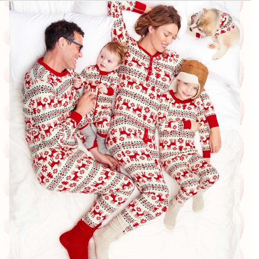 Family Matching Christmas Pyjamas 2 Piece Set | Reindeer Print