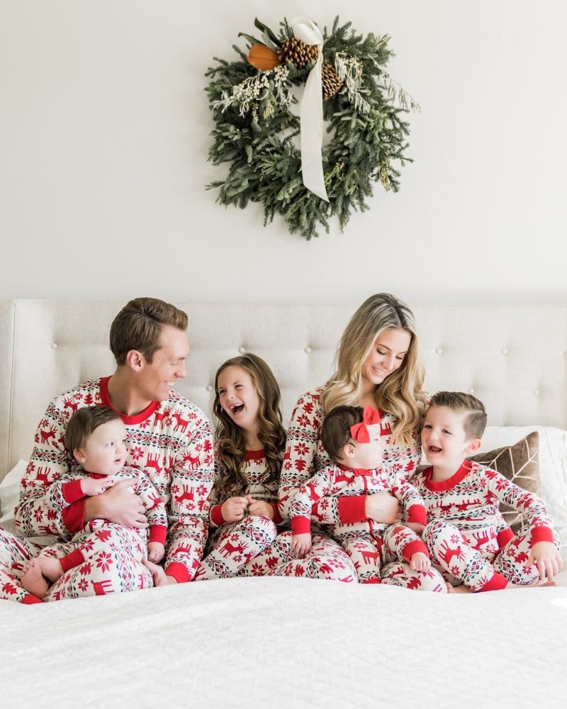 Family Matching Christmas Pyjamas 2 Piece Set | Reindeer Print