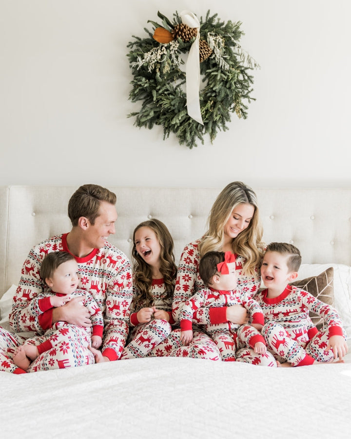Family Matching Christmas Pyjamas 2 Piece Set | Reindeer Print