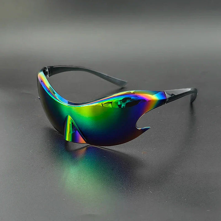 Futuristic Wraparound Sunglasses Rimless | Y2K