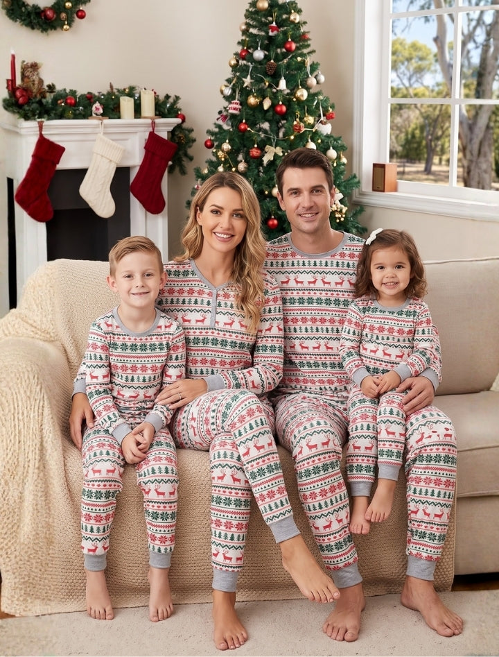Matching Christmas Pyjamas for Family | Festive Print
