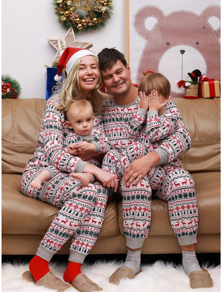 Matching Christmas Pyjamas for Family | Festive Print