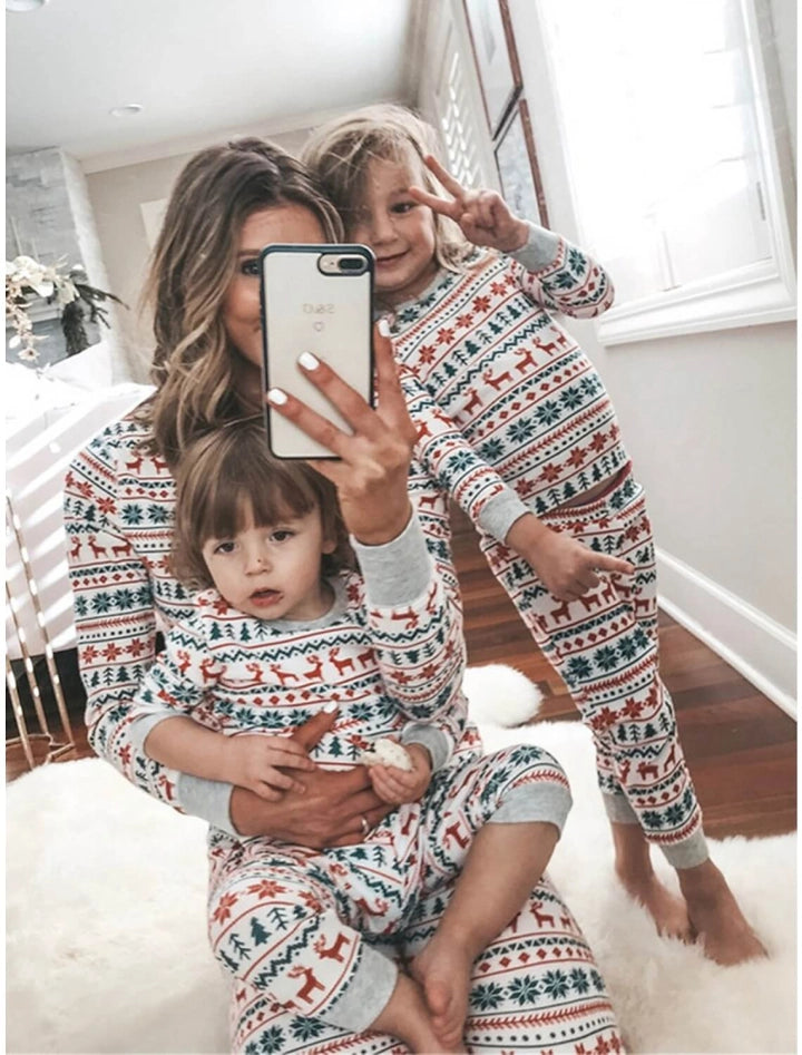 Matching Christmas Pyjamas for Family | Festive Print