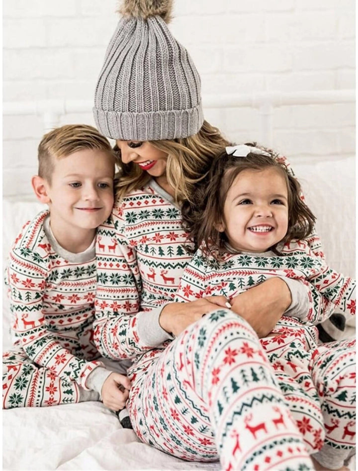 Matching Christmas Pyjamas for Family | Festive Print