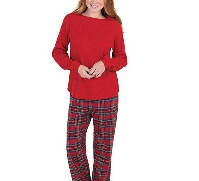 Matching Christmas Pyjamas for Family | Plaid Pants