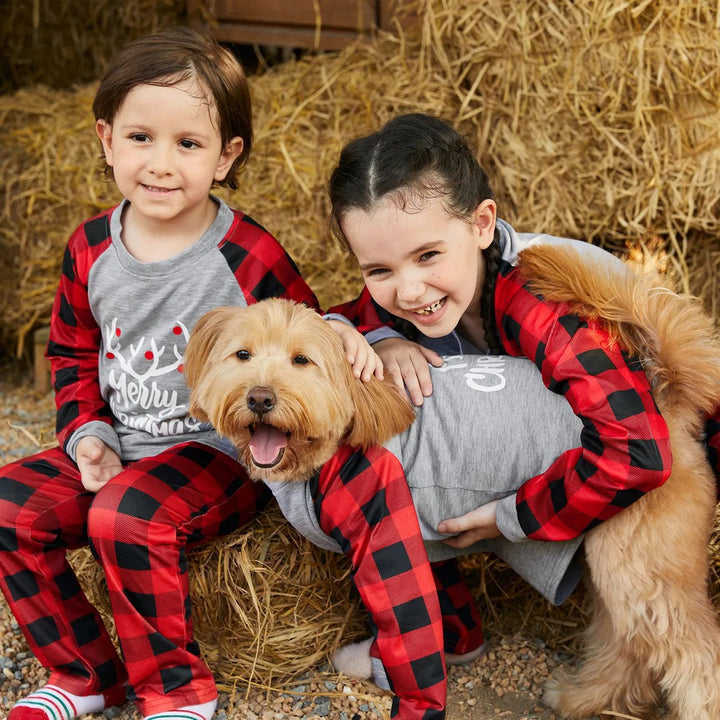 Matching Christmas Pyjamas for Family | Raglan Sleeve Plaid