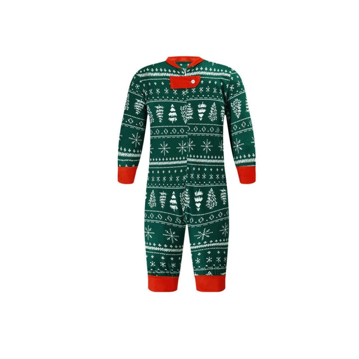 Matching Christmas Pyjamas for Family | Snowflake & Tree Print