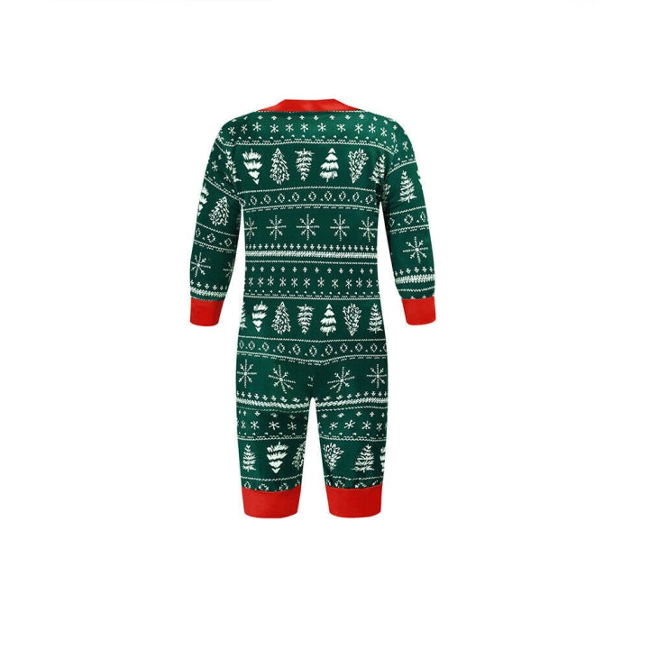 Matching Christmas Pyjamas for Family | Snowflake & Tree Print