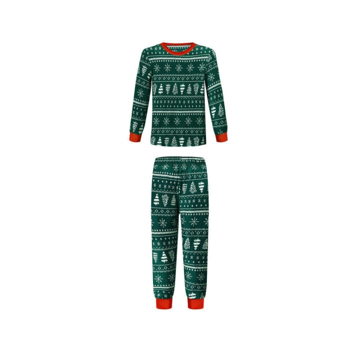 Matching Christmas Pyjamas for Family | Snowflake & Tree Print