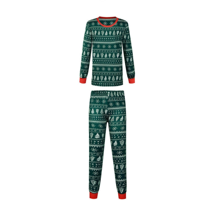 Matching Christmas Pyjamas for Family | Snowflake & Tree Print