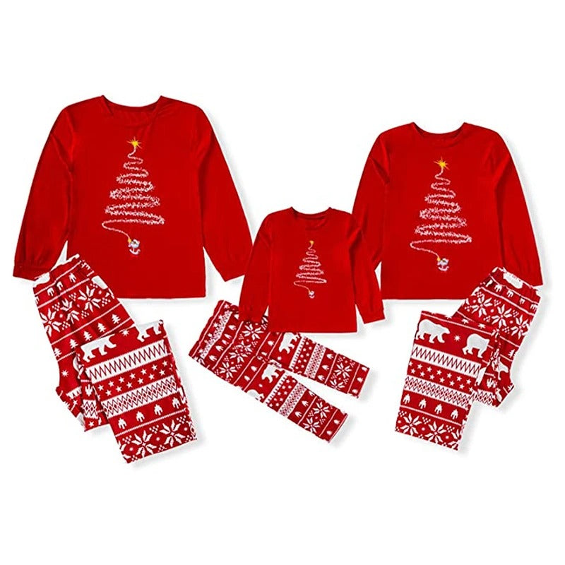 Matching Christmas Pyjamas for Family | Tree Graphic