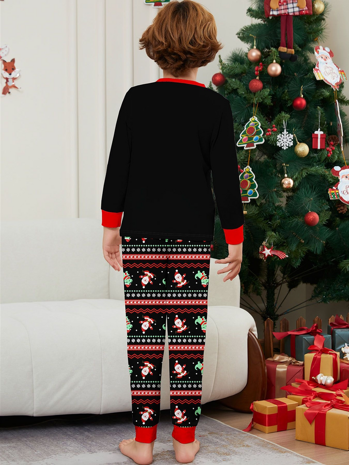 Matching Christmas Pyjamas with Dinosaur & Santa Print | Family Set
