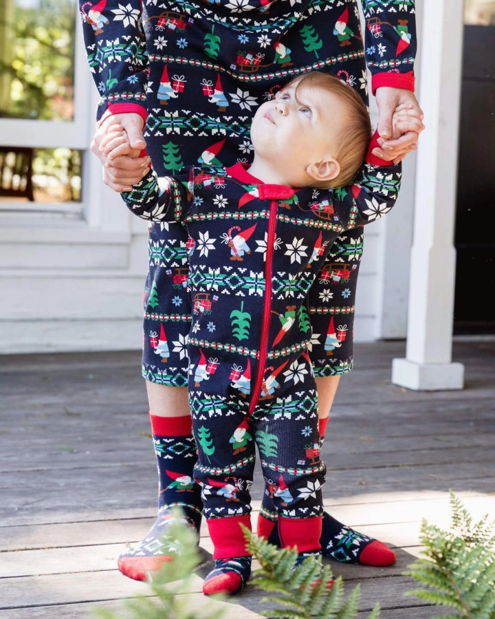 Matching Christmas Pyjamas with Gnome Print & Fair Isle | Family