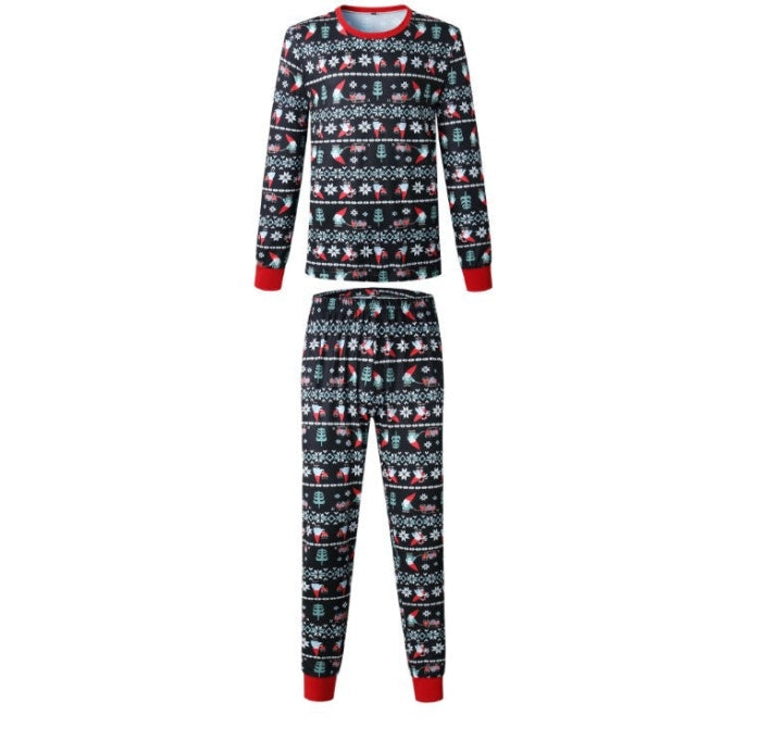 Matching Christmas Pyjamas with Gnome Print & Fair Isle | Family