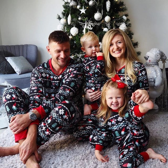 Matching Christmas Pyjamas with Gnome Print & Fair Isle | Family