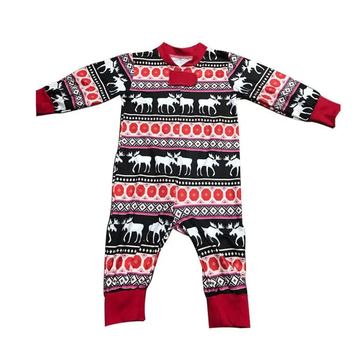 Matching Christmas Pyjamas with Moose Print | Family Set