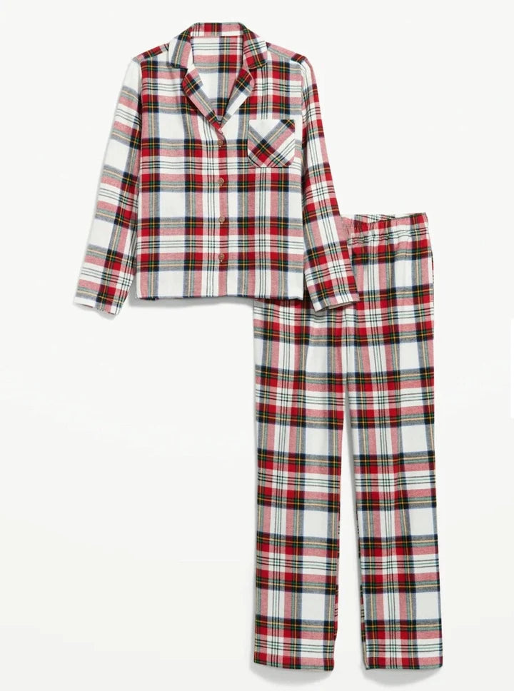Matching Christmas Pyjamas with Plaid Print | Family Set