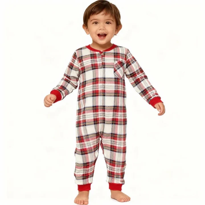 Matching Christmas Pyjamas with Plaid Print | Family Set