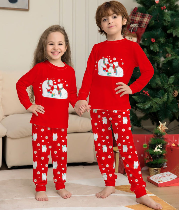 Matching Christmas Pyjamas with Polar Bear Print | Family Set