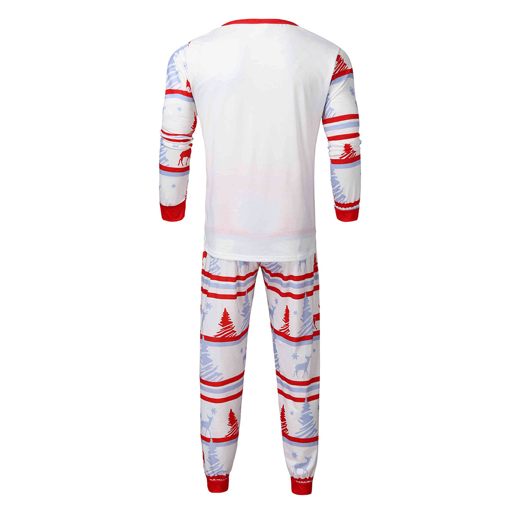 Matching Christmas Pyjamas with Tree & Deer Print | Long Sleeve