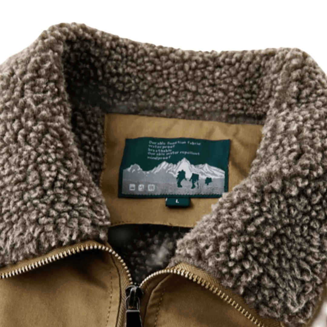 Men's Bomber Jacket with Plush Lining & Zip Pockets | Aviator