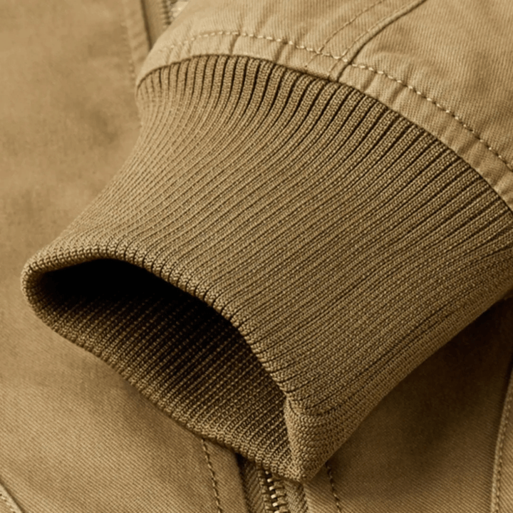 Men's Bomber Jacket with Plush Lining & Zip Pockets | Aviator