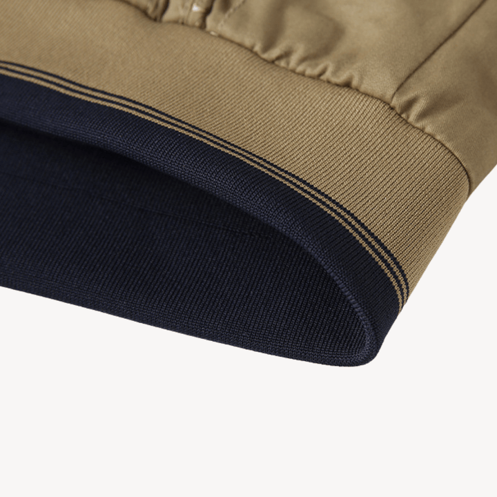 Men's Bomber Jacket with Stand Collar & Zip Pocket | Full Zip