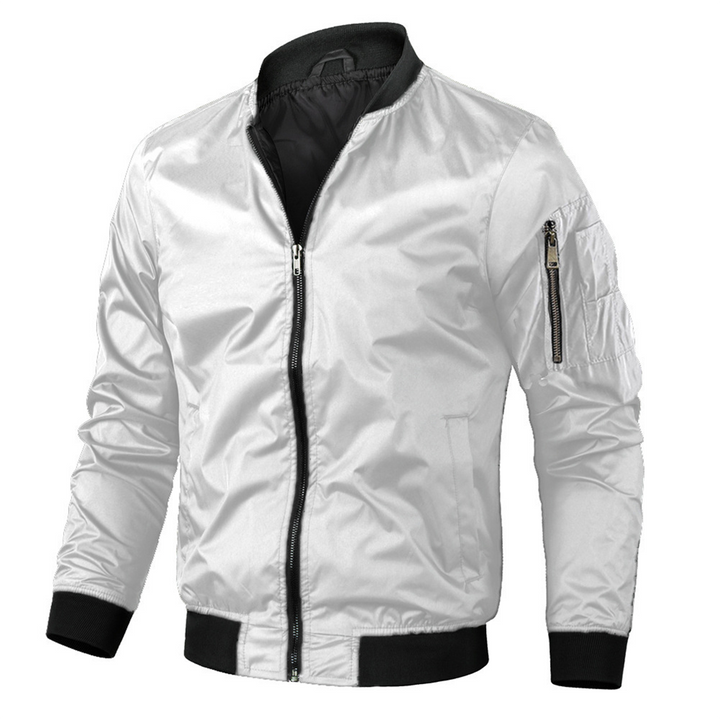 Men's Lightweight Bomber Jacket | Sleeve Pocket